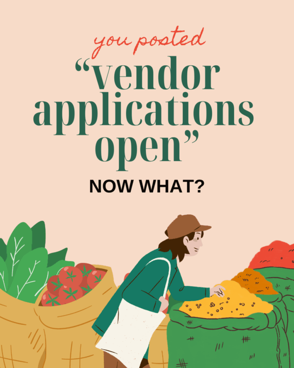 vendor applications open, now what?