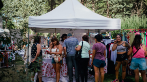 outdoor market booth